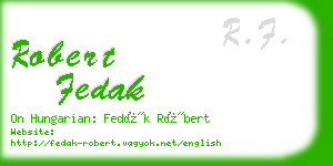 robert fedak business card